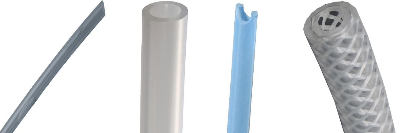 Silicon tubes for the handling of fluids