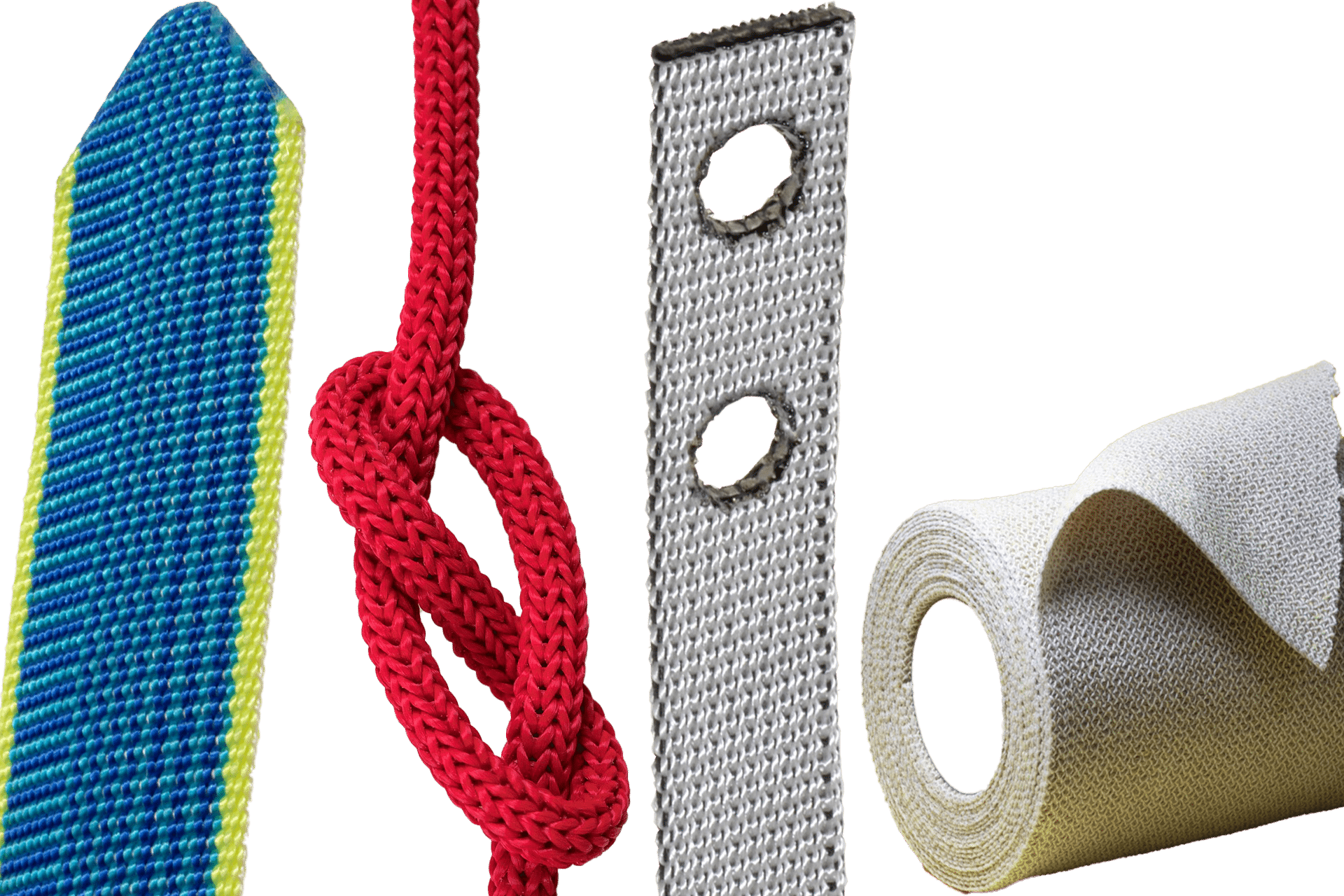 Technical textils: Belts, ropes, wound dressing