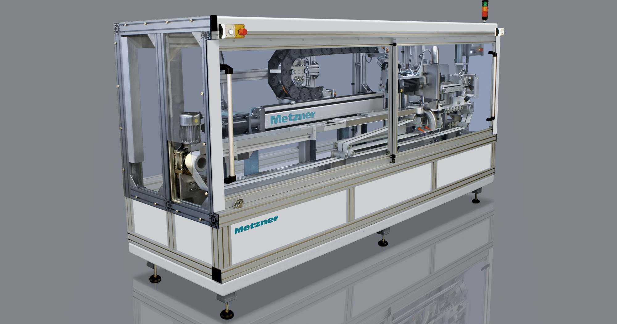 CCM 6 machine for the cutting and processing of reinforced and rigid materials. Working downstream the extruder