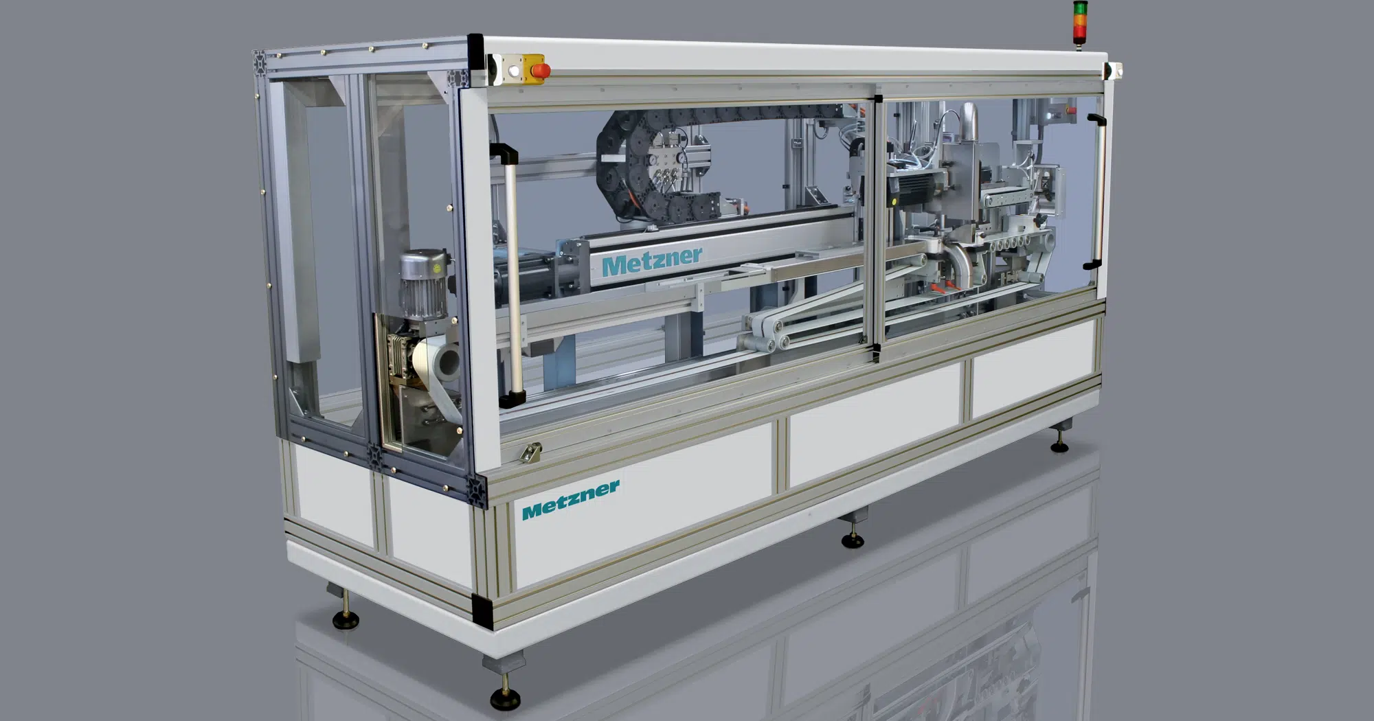 CCM 6 Maschine zum Schneiden starrer metallverstärkter Profile und Schläuche downstream vom Extruder