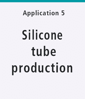 Silicone tube production