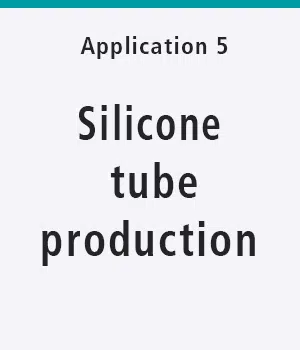 Silicone tube production