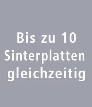 Bis zu 10 Sinterplatten gleichzeitig