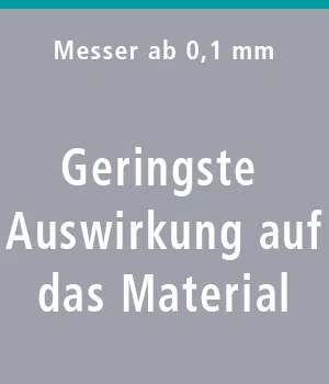 Geringste Auswirkungen auf das Silikonmaterial