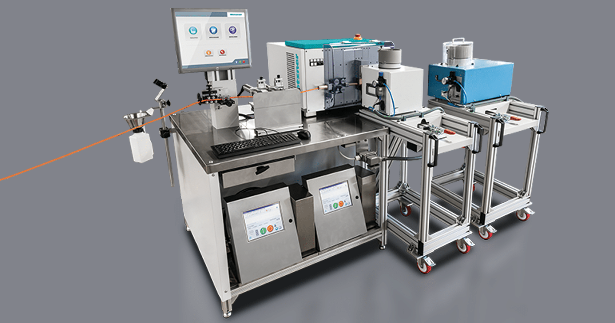 Processing system for switch cabinet cables