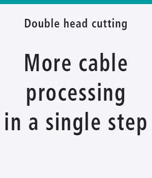 More cable processing in a single step