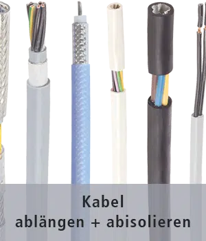 Abgelängte und abisolierte Kabel