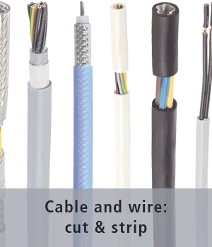 Cut and stripped cables