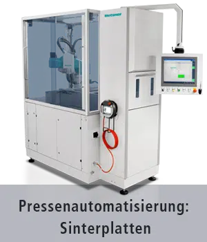 Maschine für die Pressenautomatisierung beim Handling von Sinterplatten