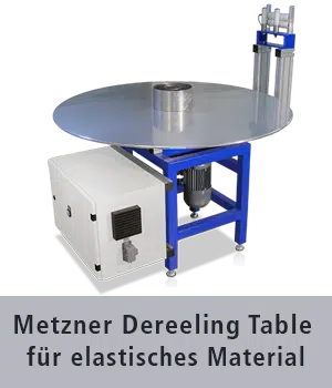 Dereeling Table zur automatisisierten verarbeitung von Kunststoff und Gummi