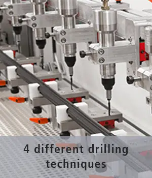 Drilling units of the sealing drilling line