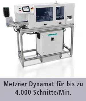 Schlauchschneidemaschine für bis zu 4.000 Schnitte/Minute