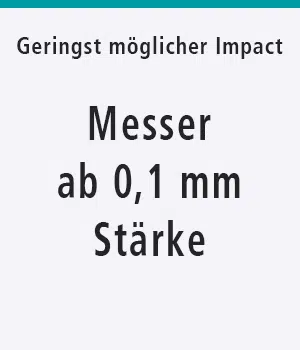 Messer ab 0,1 mm Stärke