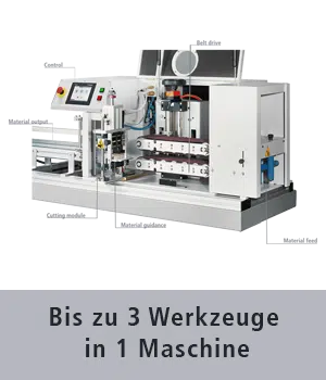 Modulare Schneidemaschine für Kunststoff, Schläuche, Gummi