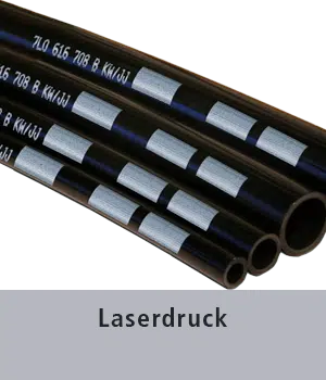 Laserdruck auf Schlauch