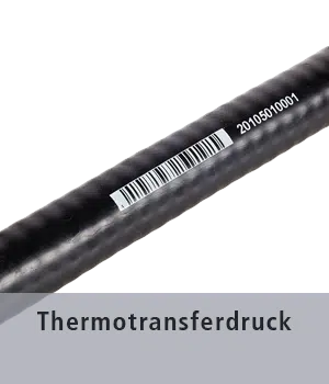 Thermotransferdruck auf Schlauch