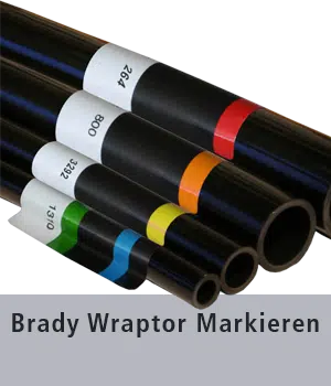 Brady Wraptor Markiererungen als Alternative zum Schlauch bedrucken