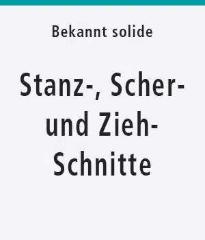 Stanz-, Zieh- und Scherschnitte