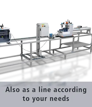 Film cutting machine ST-OB integrated in a production line